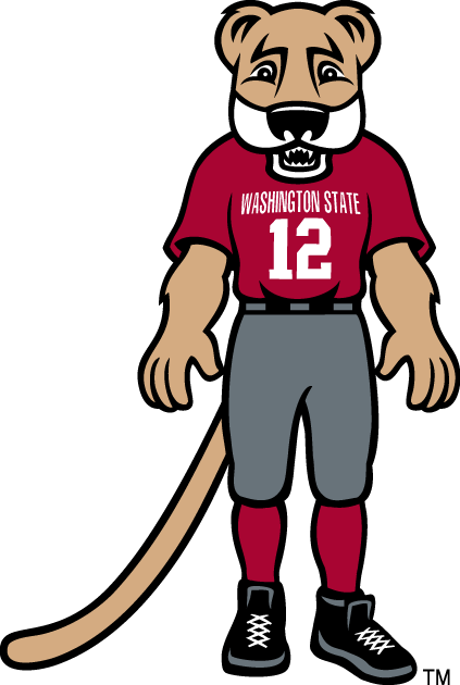 Washington State Cougars 2003-Pres Mascot Logo vinyl decal